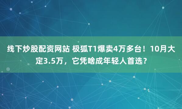 线下炒股配资网站 极狐T1爆卖4万多台！10月大定3.5万，它凭啥成年轻人首选？